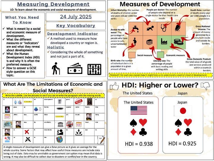 The Development Gap: Measuring Development