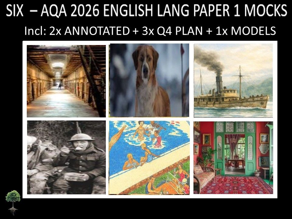 SIX - AQA PAPER 1 | 2026 FULL MOCKS | ANNOTATED | Q4 PLAN | MODELS