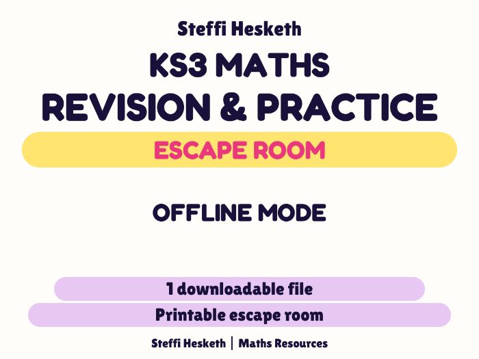 Offline Mode: Half-Term KS3 Maths Escape Room