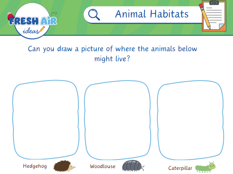 Outdoor Animal Habitat Scavnger Hunt