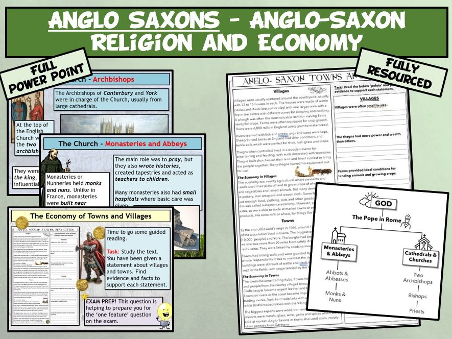 GCSE Anglo Saxons L3 - Anglo-Saxon Religion and Economy