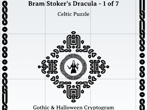 Bram Stoker's Dracula - Free sample: Gothic & Halloween Cryptogram Puzzles