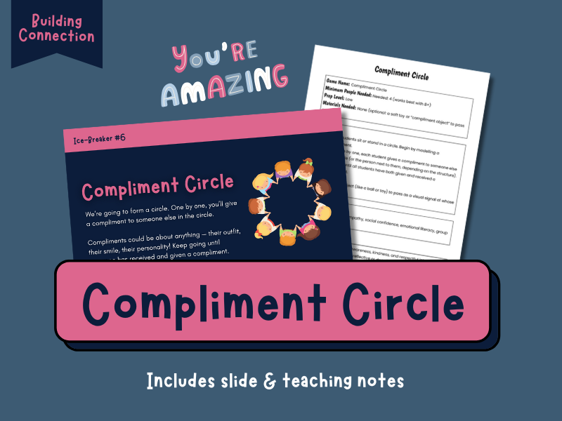 Compliment Circle Classroom Activity Pack