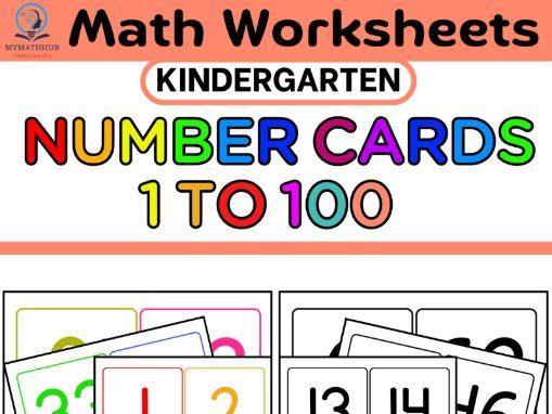 Number Cards 1–100 – Kindergarten Maths