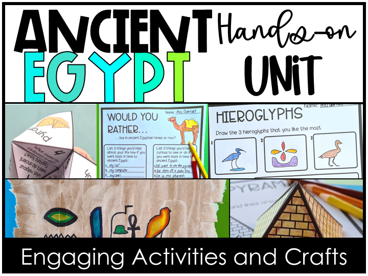 Social Studies Ancient Egypt History Unit Bundle KS2 Hands-on Crafts Activities