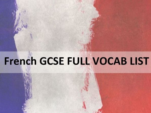 Edexcel Gcse French Vocabulary revision guide