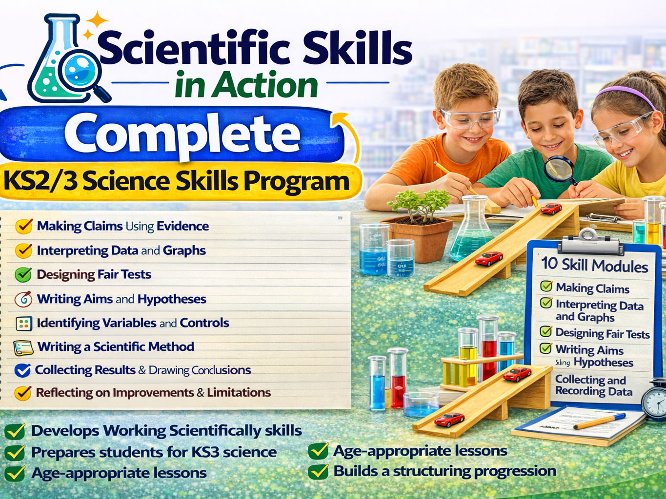 Complete KS2/3 Science Skills Program: Investigate Like a Scientist