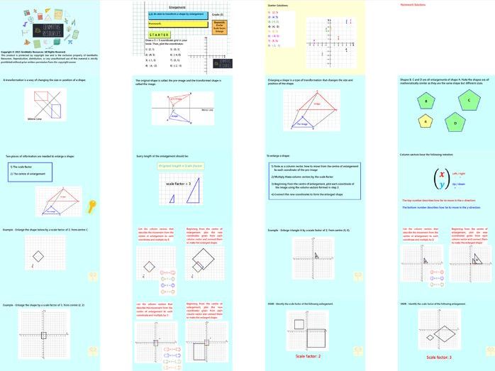 Transformations - GCSE Maths Foundation PowerPoint Lessons Resource Bundle
