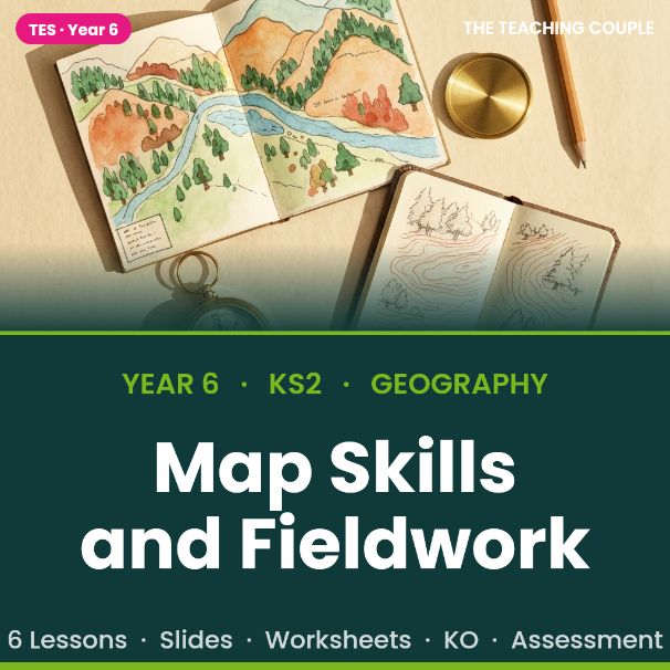 Map Skills and Fieldwork | Year 6 Geography | Compass Grid References Contours