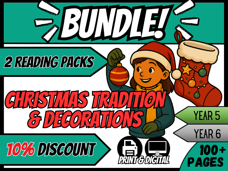 Christmas Traditions & Decorations | Reading Comprehension | Year 5/6