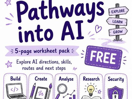 Pathways into AI | Free AI Careers & Skills Worksheet Pack | KS3 & KS4