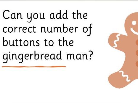 Gingerbread man counting