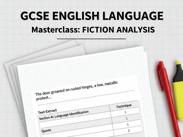 GCSE English Language: Masterclass in Fiction Analysis