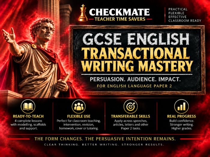 CHECKMATE TEACHER TIME SAVERS: TRANSACTIONAL WRITING MASTERY
