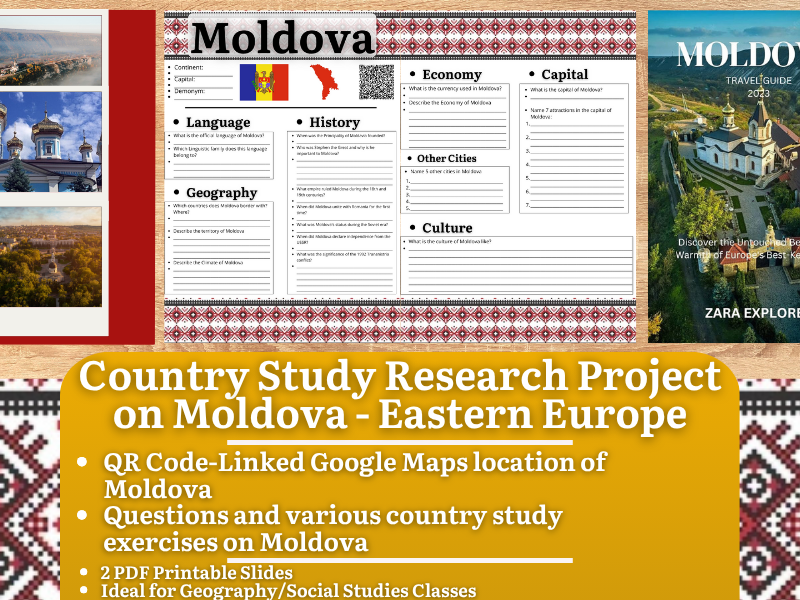 Country Study Research Project - Moldova - Social Studies - Eastern Europe