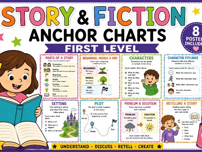 Story and Fiction First Level/KS1 Anchor Charts