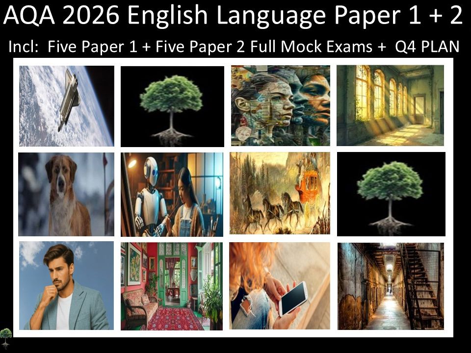 Ten AQA 2026 English Language Paper 1 + 2 Mocks | Q4 Plan