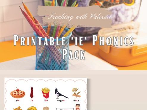 “ie” Phonics Pack | ESL/EAL Activities