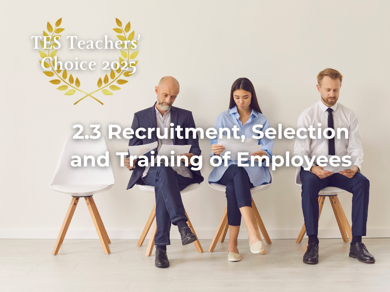 Cambridge IGCSE Business Recruitment Selection Training PowerPoint 2026 Exams Complete Unit 2.3