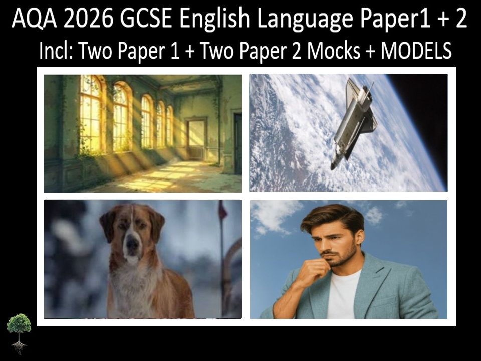 Four AQA 2026 GCSE English Language Paper 1 + 2 Mocks | Models