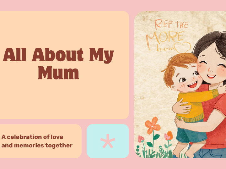 A5 booklet for mother's day to personalise
