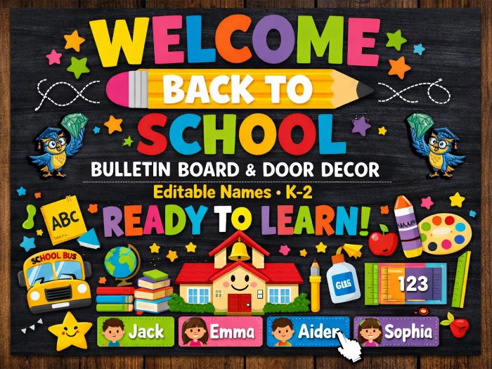 Welcome Back Bulletin Board Kit