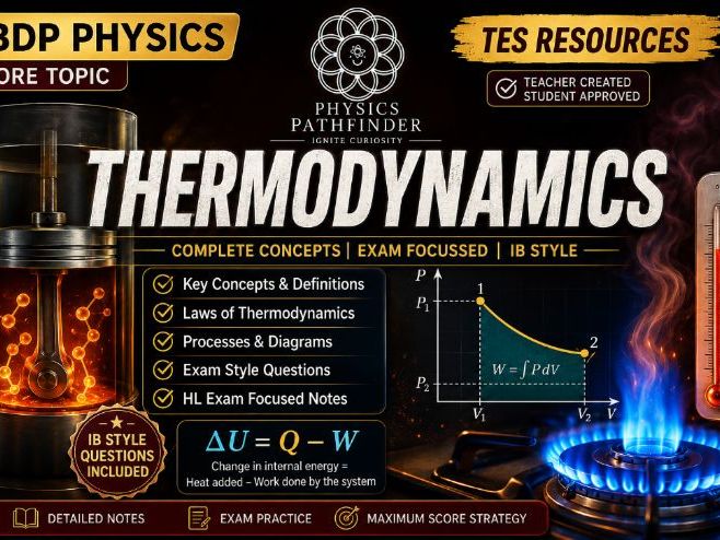 IBDPn  Physics Theme B HL Thermodynamics B4 practice questions and examstyle questions.