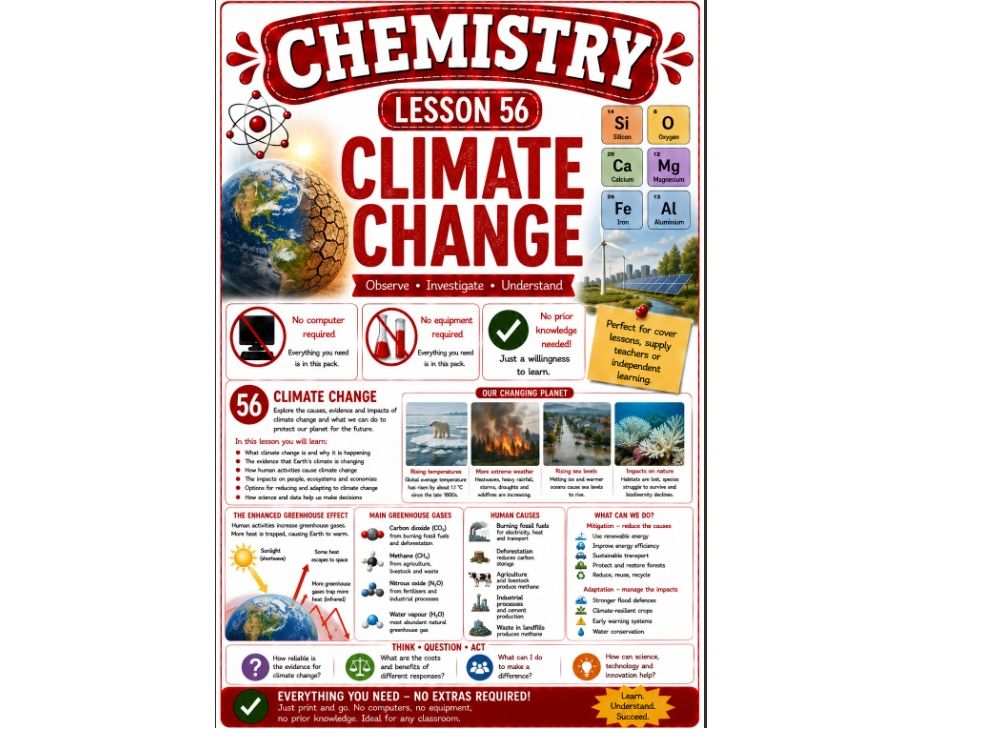 Bundle of 5 chemistry cover lessons (Bun 12)