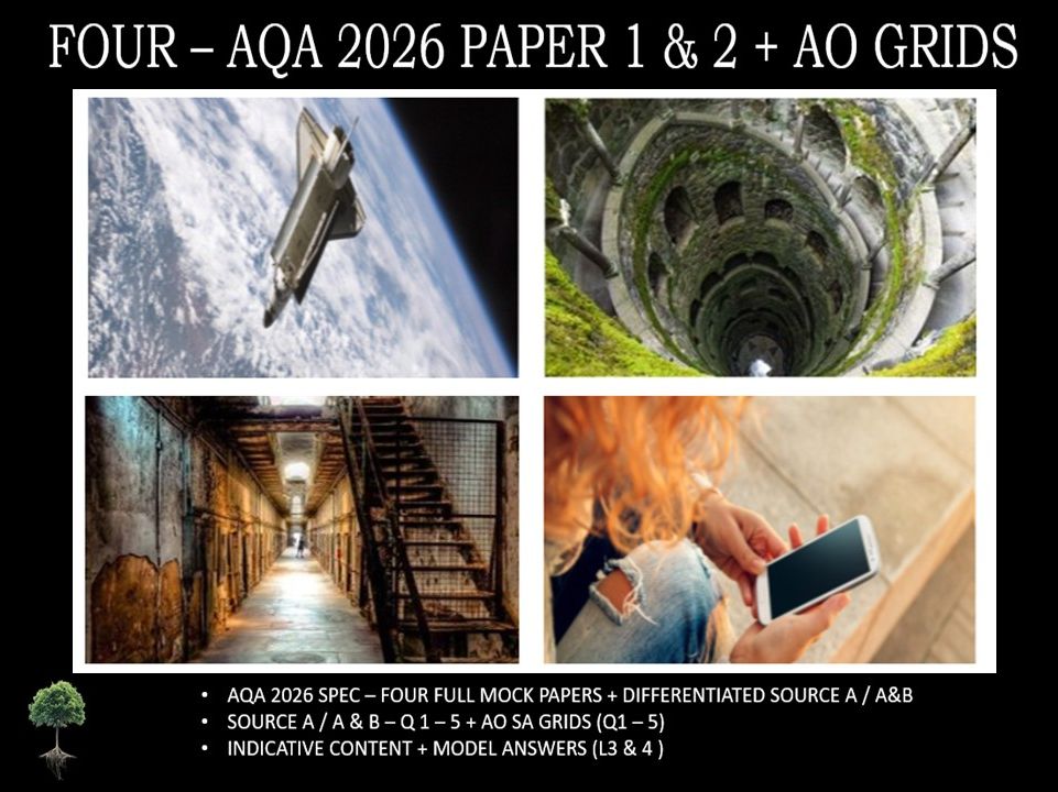 FOUR - AQA PAPER 1 & 2 | 2026 FULL MOCKS | AO GRIDS