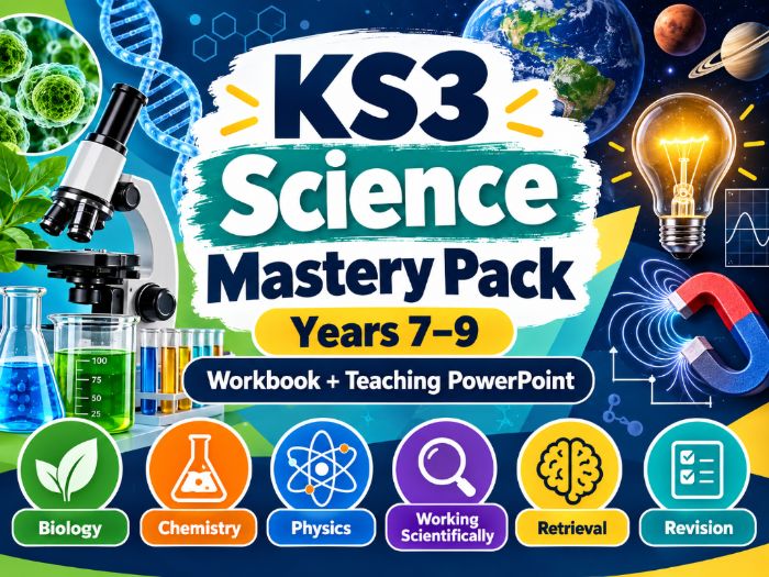 KS3 Science Mastery Pack - Biology, Chemistry And Physics