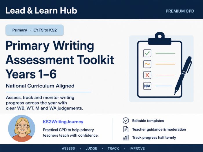Primary Writing Assessment Toolkit Years 1-6
