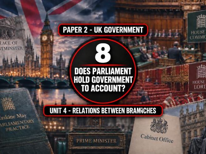 8 Relations between branches - Does parliament hold government to account?