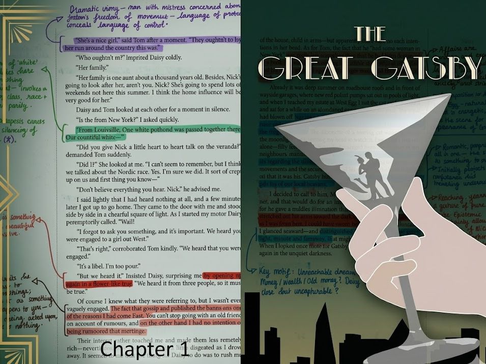 The Great Gatsby – Annotated Text & Scheme of Work Bundle (A Level English Literature)