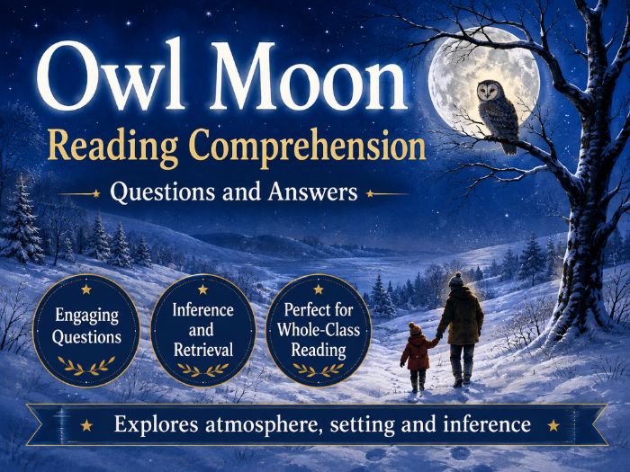 Owl Moon - Comprehension - LKS2