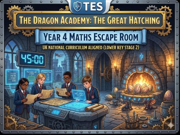 Year 4 Maths Escape Room: The Dragon Academy — The Great Hatching