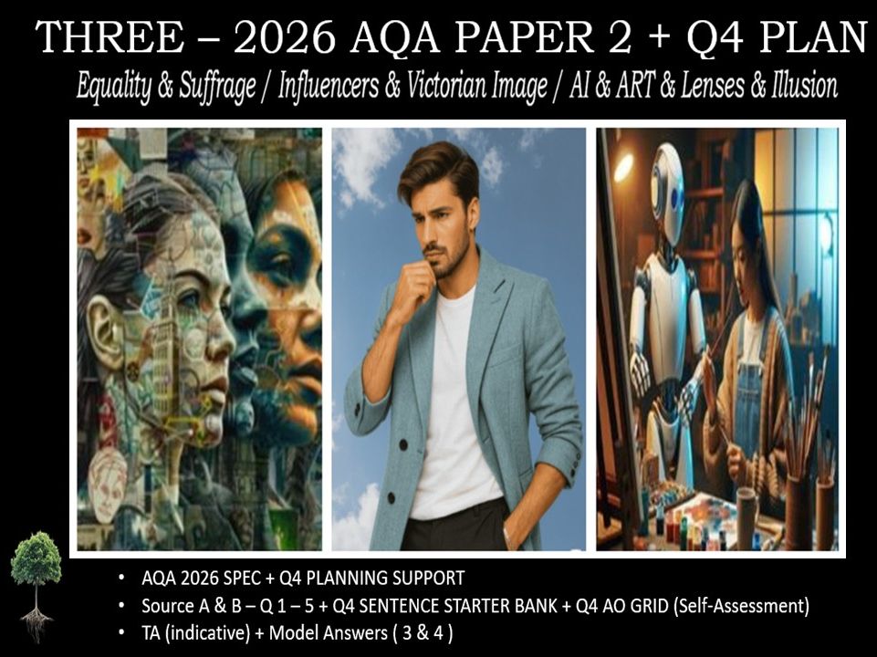 THREE - AQA PAPER 2 | 2026 FULL MOCKS | Q4 PLAN