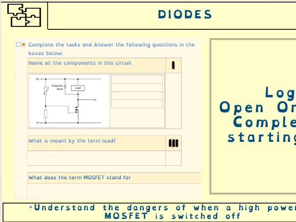 GCSE Electronics – Applications of Diodes: Lesson 4