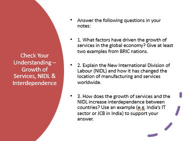 OCR A Level Geography Trade in the contemporary world: South-South Trade