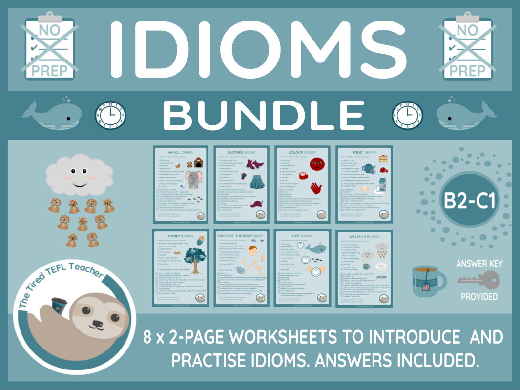ESL Idioms Worksheet Bundle