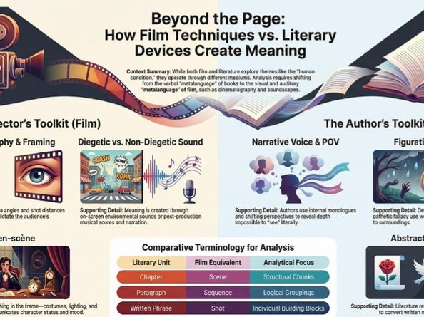 Visual vs Written Texts: How Meaning Is Constructed – Infographic