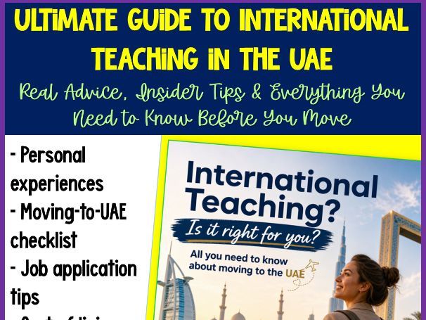 International teaching! Is it right for you? Your ultimate e-guide to living & teaching in the UAE