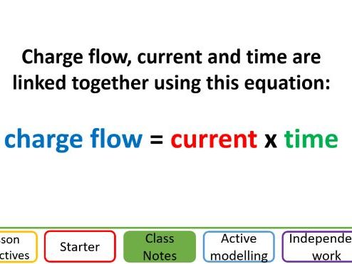 Charge and current (AQA GCSE FT)