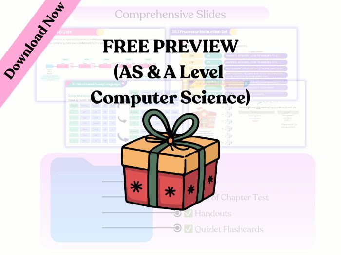 AS Level Computer Science 9618 Free Preview - Chapter 1