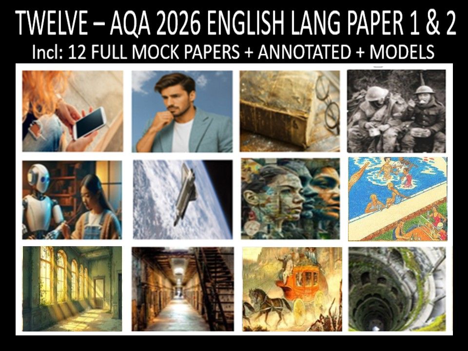 TWELVE - AQA PAPER 1 & 2 | 2026 FULL MOCKS | ANNOTATED | MODELS