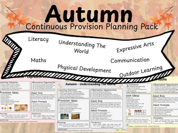 Autumn Continuous Provision Planning Pack | EYFS
