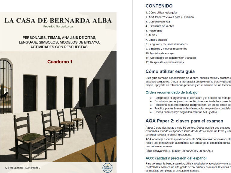 La casa de Bernarda Alba_Cuaderno de estudio con actividades_01