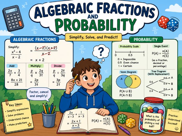 Unit 6 Cambridge IGCSE Maths 0607 Algrbaric Fractions and Probability