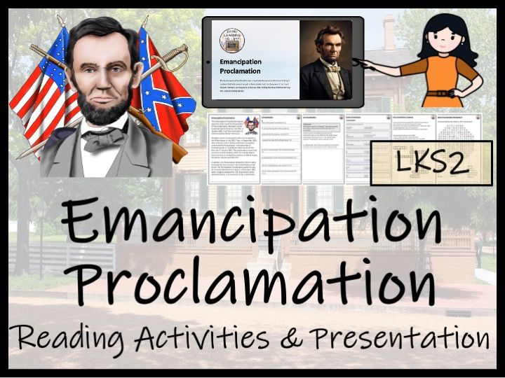 Emancipation Proclamation Reading Comprehension Activities | Year 3 or Year 4