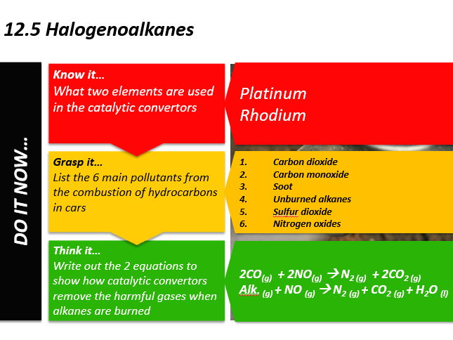 AQA Alevel Organic Chemistry Chapter 12.5 Formation of Halogenoalkanes Presentation and Tasks