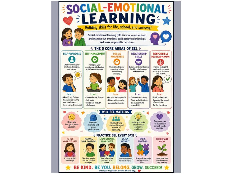 Social-Emotional Learning 18"x24" Classroom Poster